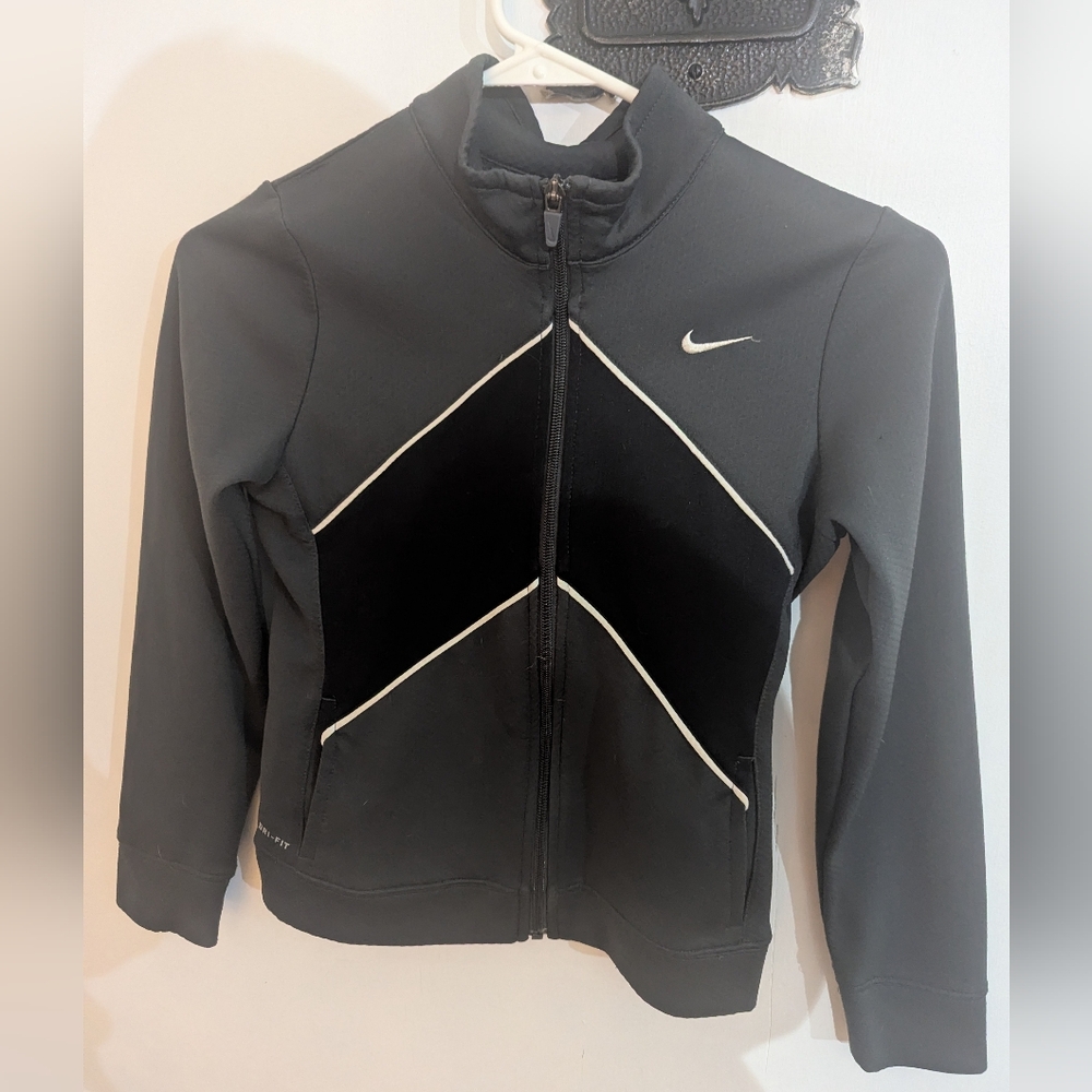 Kids Black And Grey Nike Dri-Fit Sweatshirt